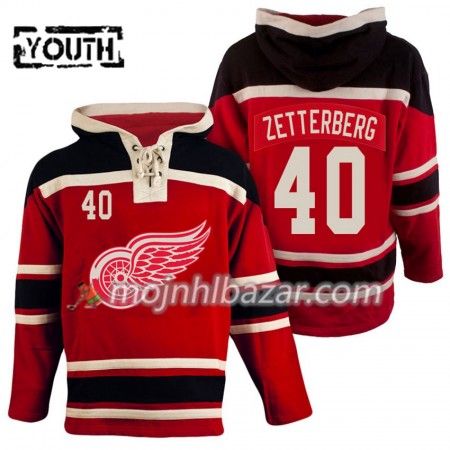 Dresovi Detroit Red Wings Henrik Zetterberg 40 Crvena Hoodie Sawyer - Dječji Dresovi Detroit Red Wings Henrik Zetterberg 40 Crvena Hoodie Sawyer - Dječji